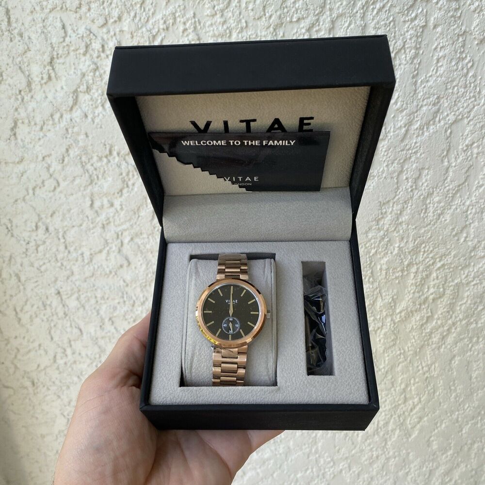 VITAE LONDON Watch Women's Elmington Rose Gold-Tone Stainless Steel 36mm